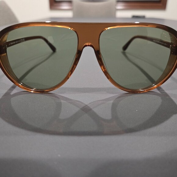 Tom Ford Marcus Aviator Sunglasses - TF1023 48N 60-13 140-1 - Brown - Picture 2 of 16